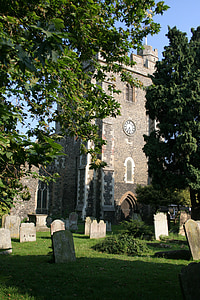 St michael's sittingbourne, sittingbourne, Kent, ragstone, lap batu, Gereja, abad ke-14
