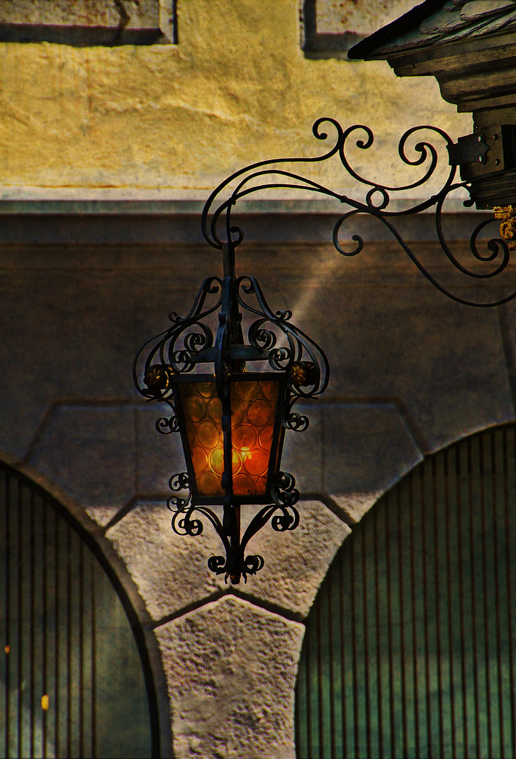 lanterna, luz de rua, iluminação, lâmpada, luz, arquitetura, edifício