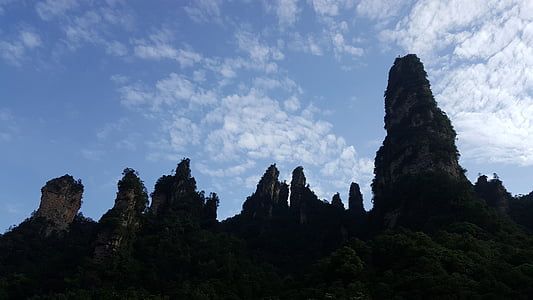 Mountain, Zhangjiajie, Folkerepublikken Kina, natur, Asien, landskab, Rock - objekt