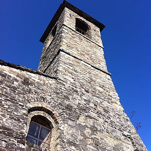 Torre, obloha, Rocca, hrad, středověké, Castelletti
