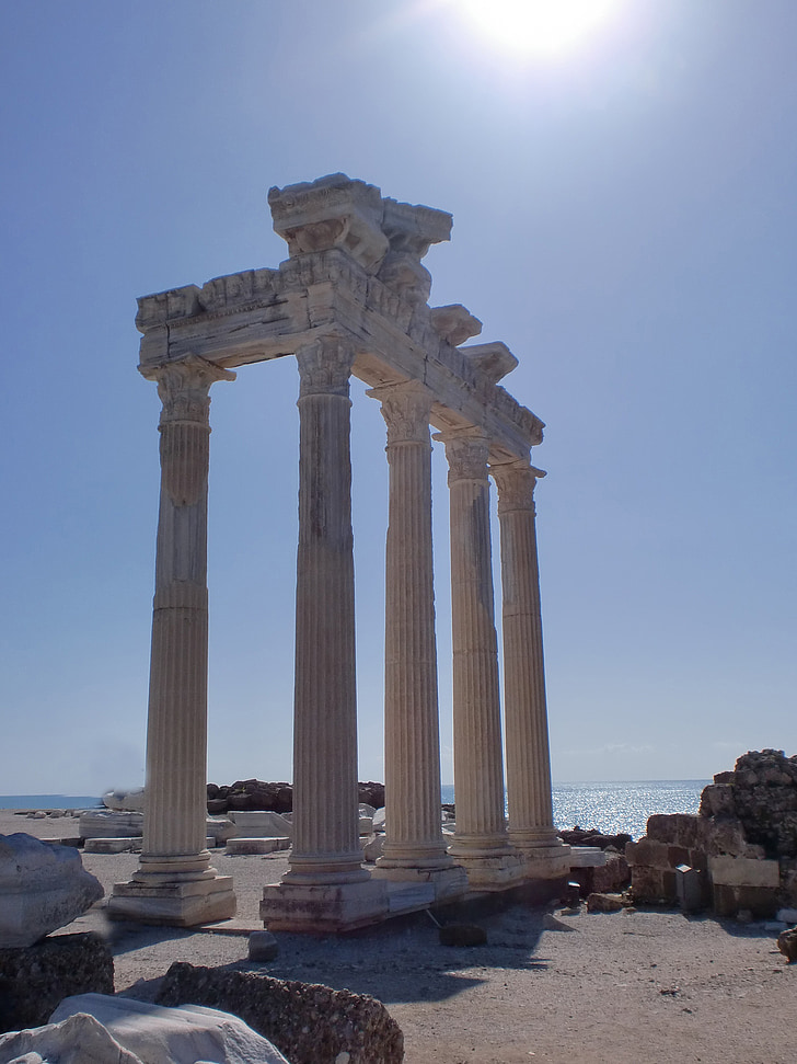 Alanya, Turquía, lado, Templo de, edificio, vacaciones, mar