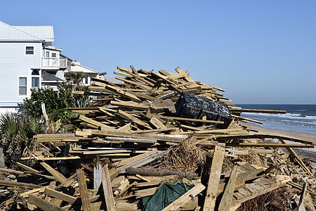 hurricane matthew, damage, dock, pier, outdoors, debris, weather