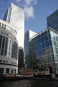 docklands, canary, wharf, offices, business, skyscraper, glass