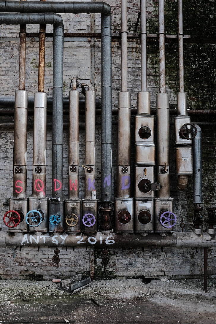 pipes, lost places, cologne, building, germany, industry, rots