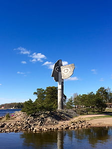 Kristinehamn, Picasso skulptura, Švedska, priroda