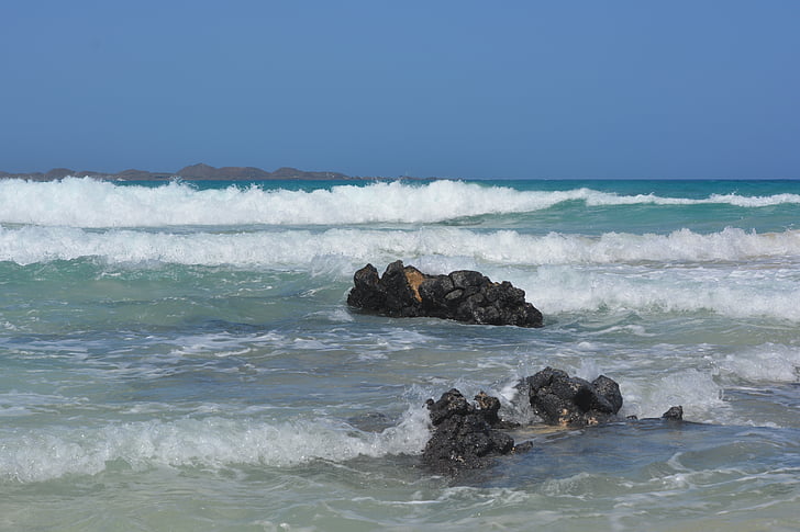 rocks, sea, coast, nature, waves