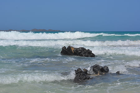 rocas, mar, Costa, naturaleza, ondas