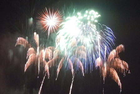 vuurwerk, 4 juli, juli, viering, 4e, onafhankelijkheid, vakantie