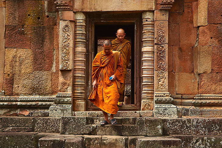 Tailàndia, monjos, Temple, Turisme, portàtil, boudisme