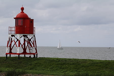 beacon, stavoren, netherlands, port, coast, water, holland