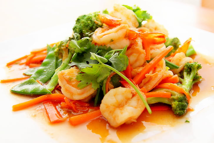 asiatique, régime alimentaire, dîner, plat, exotiques, alimentaire, en bonne santé