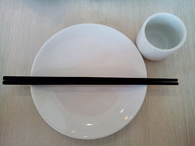 chopstick, dining, plate, kitchenware, chopsticks, crockery, food