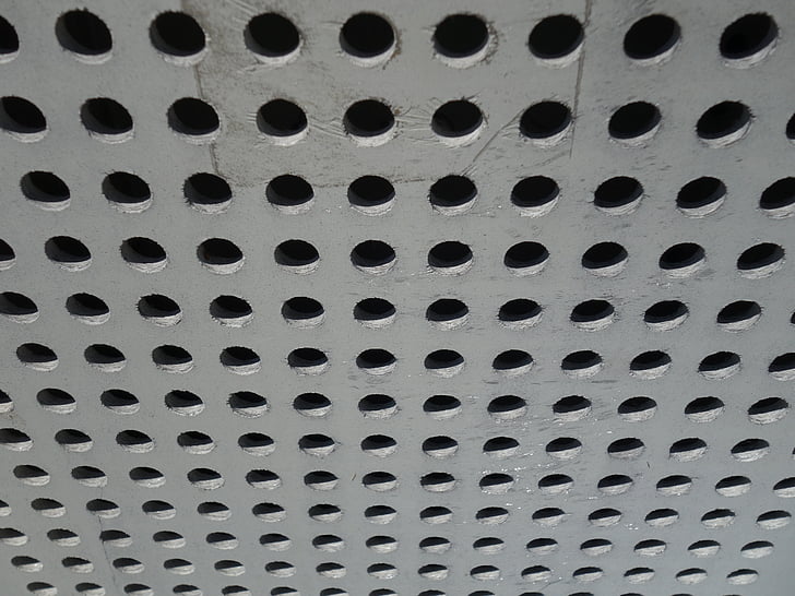 holes, concrete, cover, regularly, pattern, geometry