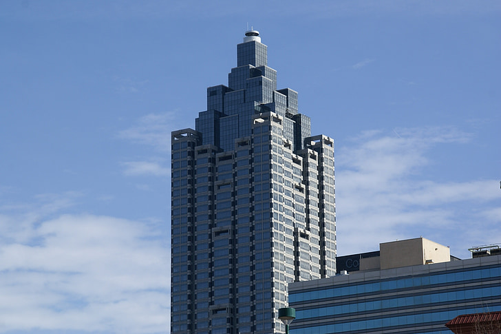 SunTrust plaza, Atlanta, Georgië, gebouw, wolkenkrabber, moderne, het platform