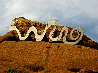māksla, klints, čūska, Colorado