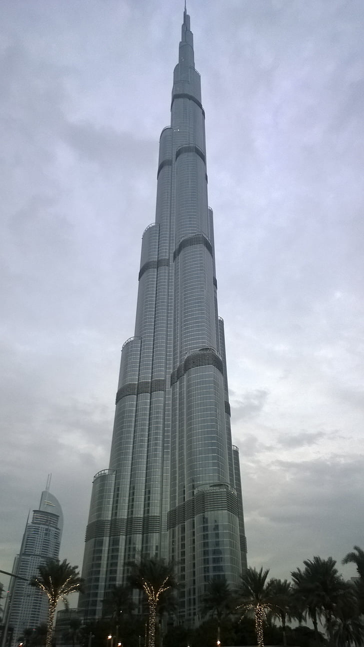 Burj khalifa, Dubai, Verenigde Arabische Emiraten, gebouw, Burj, Khalifa, Arabische