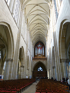 Dom, gótico, Iglesia, órgano, bóveda gótica, históricamente, Magdeburg