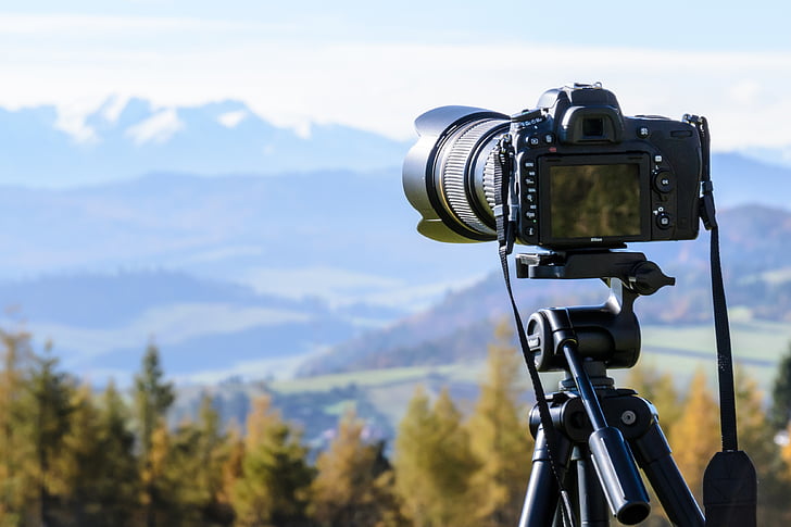 Kamera, Foto, Natur, Landschaft, Digital, Hintergrund, Berge