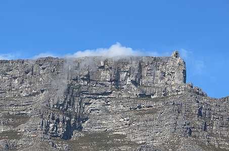 Taffelberget, Kapstaden, Sydafrika, Panorama, Sky, vision, platå