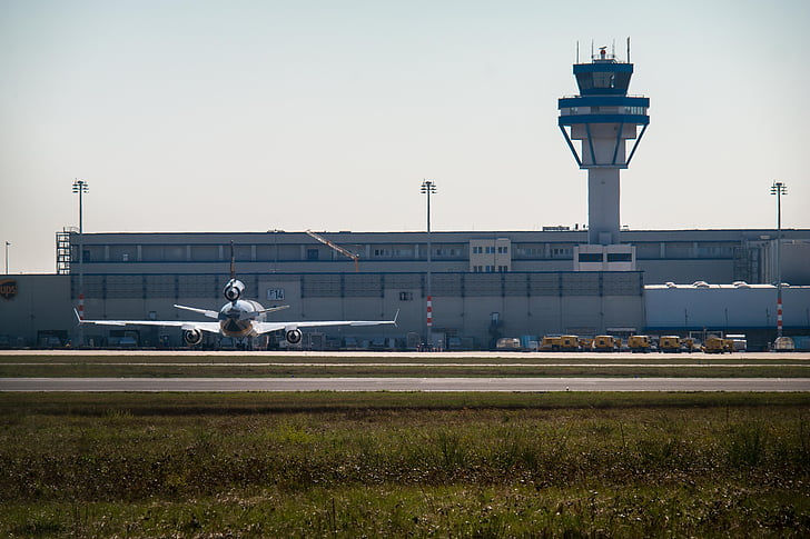 lidosta, tornis, gaisa kuģu, Ķelnes Bonnas lidostā, kravas lidmašīnas, aviācijas, gaisa kravu