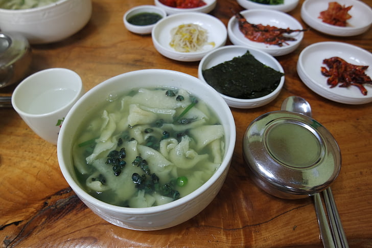 sujebi, Корейская кухня, Боб, вещи, чтобы съесть, съесть, вкусная еда, вкусный