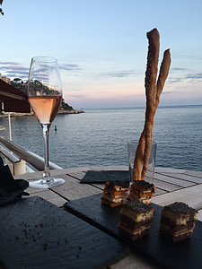 champagne, sea, cup, drink, sparkling, glass, aperitif