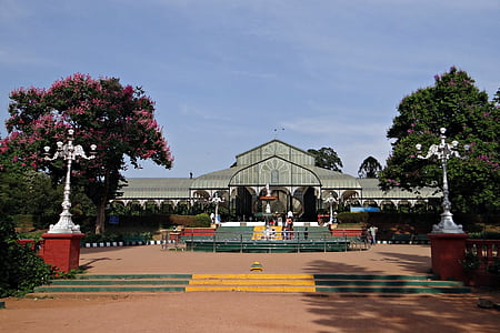 σπίτι γυαλιού, Βοτανικός Κήπος, Lal bagh, Μπανγκαλόρ, Καρνάτακα, Ινδία