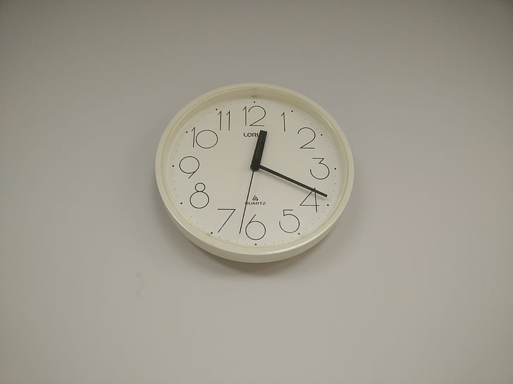 clock, clock on wall, time, hour, minute, clock face
