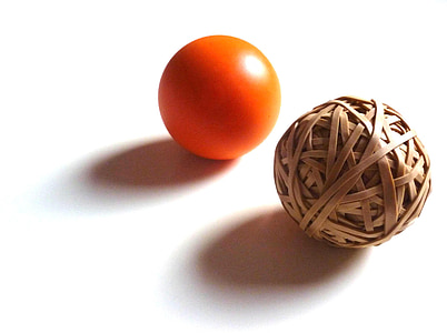 bola, bola, tentang, Orange, abstrak, perubahan