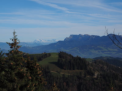 alpino, panorama alpino, Pilatus, massiccio, Svizzera, Hausberg, Lucerna