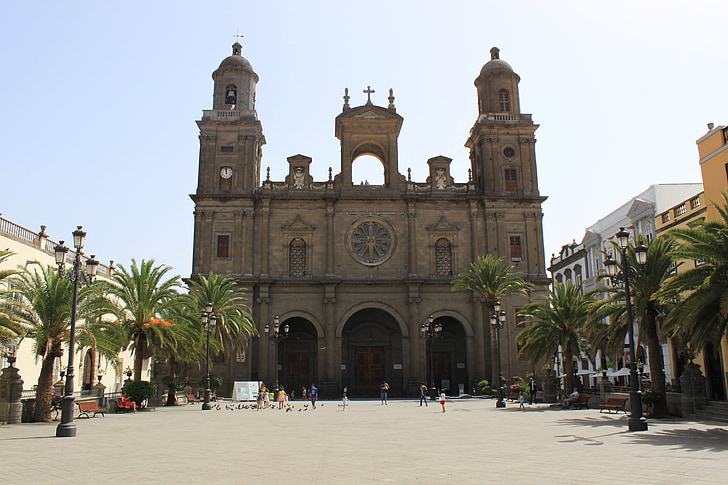 las palmas, cathedral, gran canaria, spain, canary islands, city, spanish