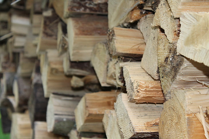 holzstapel, fusta, llenya, creixen d'existències, indústria de la fusta, calor, Tall de fil de pintes