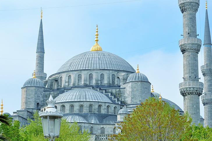 Masjid Biru, Istanbul, Turki, Masjid, arsitektur, Monumen, Monumen agama