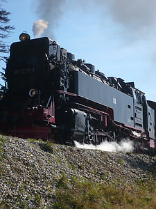 Eisenbahn, Harz, Lokomotive, Dampflokomotive, Bahnverkehr, Nostalgie