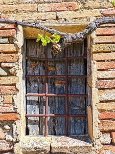 ikkuna, Parra, kaiteet, vanha