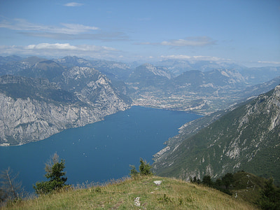 Garda, Lago di garda, Llac, Pi, vacances, Itàlia, Monte baldo