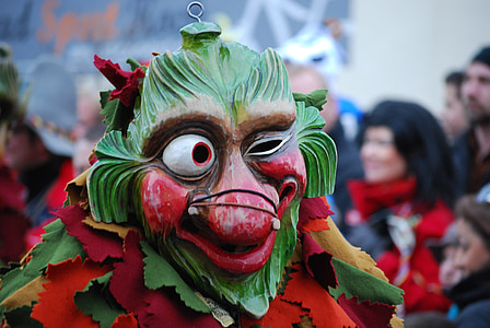 máscara, desfile, Carnaval, Carnaval, Alemania, Wink, personas