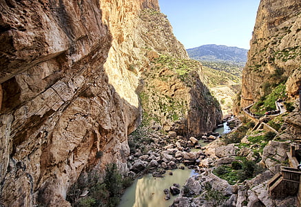 Caminito del rey, kameny, cestovní ruch, Exkurze, pěší turistika