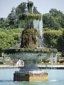 Fontána, zahrada, zámek fontainebleau