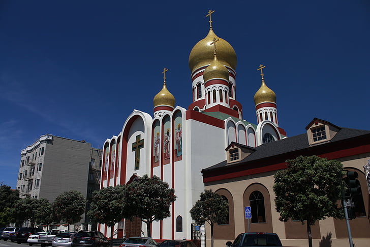 San francisco, ortodokse kirke, ortodox, ortodokse, Dome, religion, tradition