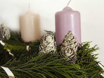 Advent, svece, Ziemassvētki, eļļas lampa