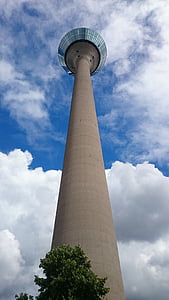 Wieża telewizyjna, wieży, wieży radiowej, Wieża, Architektura, estetyka, Düsseldorf