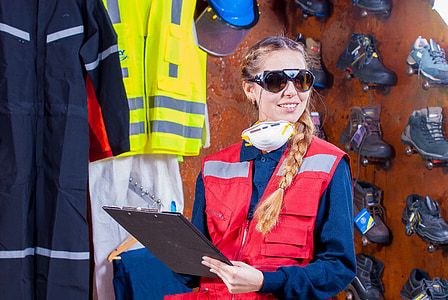 industrial, security, logistic, work clothes, industrial safety, protective goggles, vest