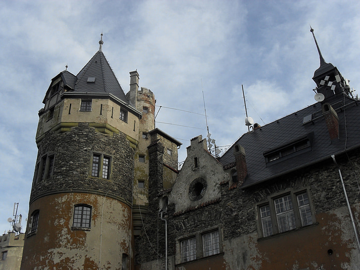 hrad, doubravská, Teplice, clădire, arhitectura, Castelul, Turnul