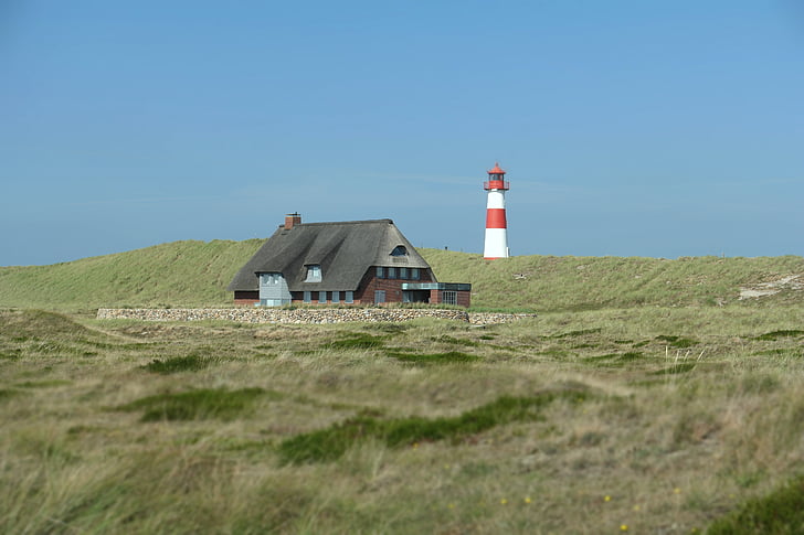 Severné more, Sylt, Lighthouse, duny, Ostrov, piesok, Westerland