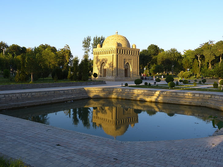 samanid mausoleum, grav, vand, spejling, Ismail samanis, Tholos grav, mursten arkitektur