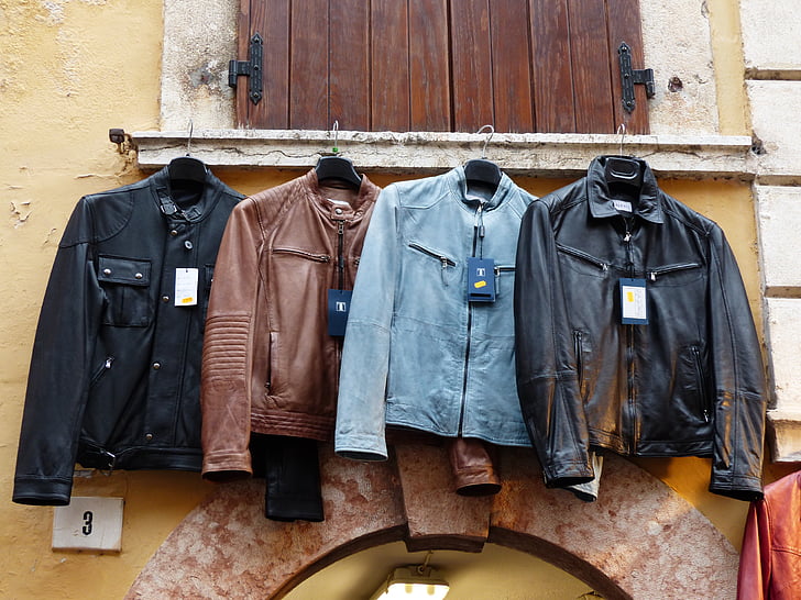 jaket, jaket kulit, pakaian, Dijual, posting, pakaian, mode