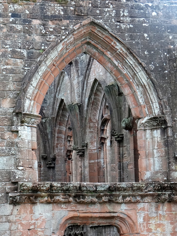 propad, Škotska, stare zidane, cerkev, katedrala, ruševine cerkve, arhitektura