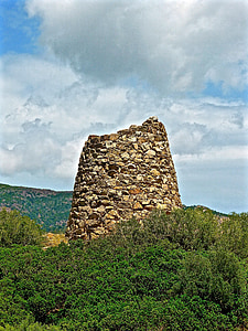 tower, rocks, embattlement, defensive, stone, castle, stack