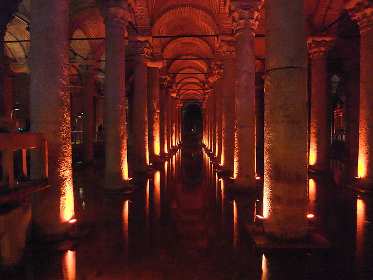 Istambul, Cisterna da Basílica, arquitetura